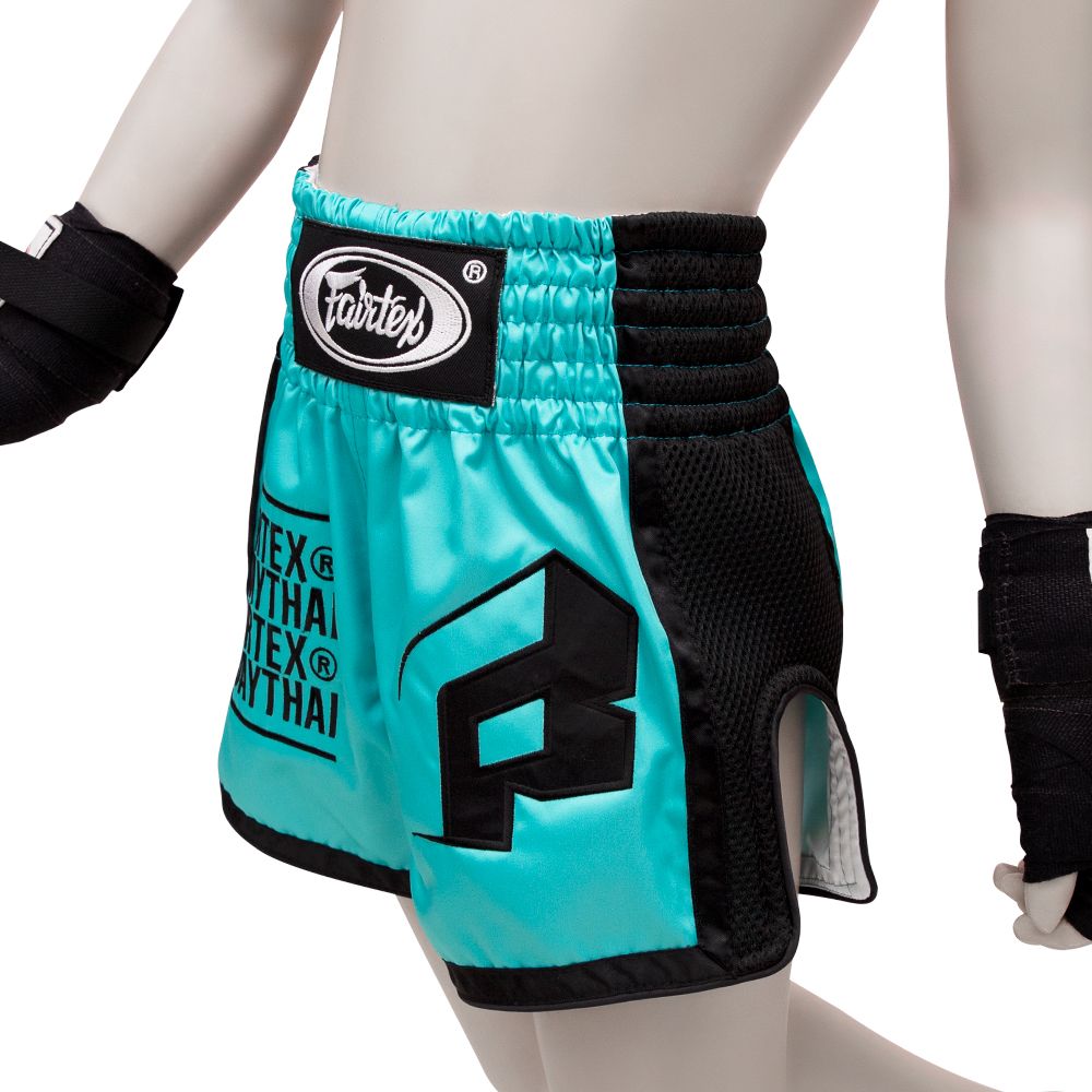 Fairtex Muaythai Shorts for KIDS - BSK2107 "Turquoise"