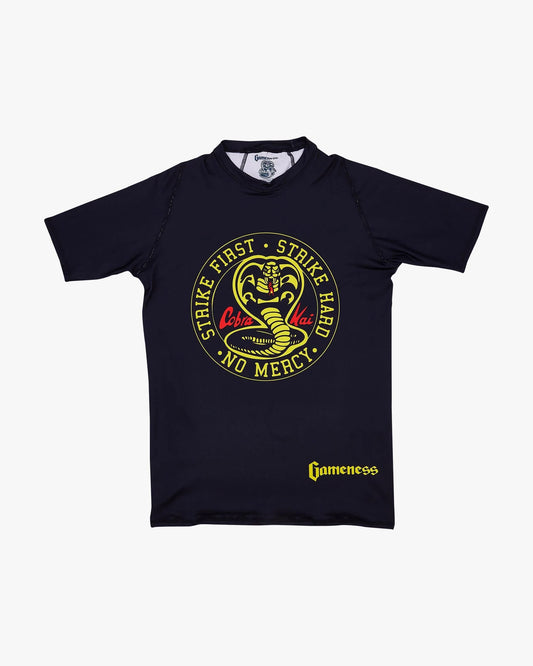 GAMENESS Cobra Kai SS "KIDS" Rash Guard -BLACK