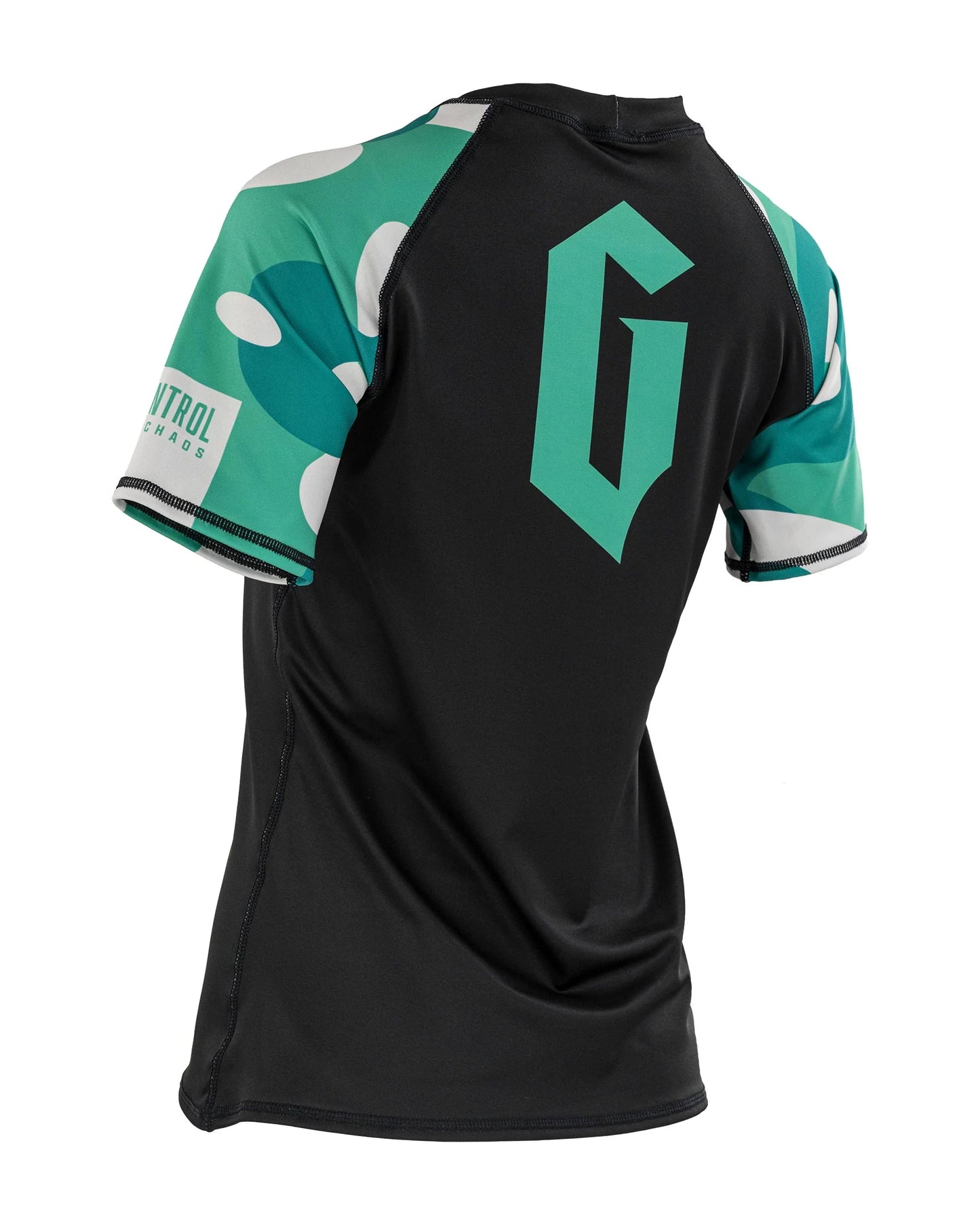 Gameness Women's Short Sleeve Bravo Rash Guard [Black/Teal]