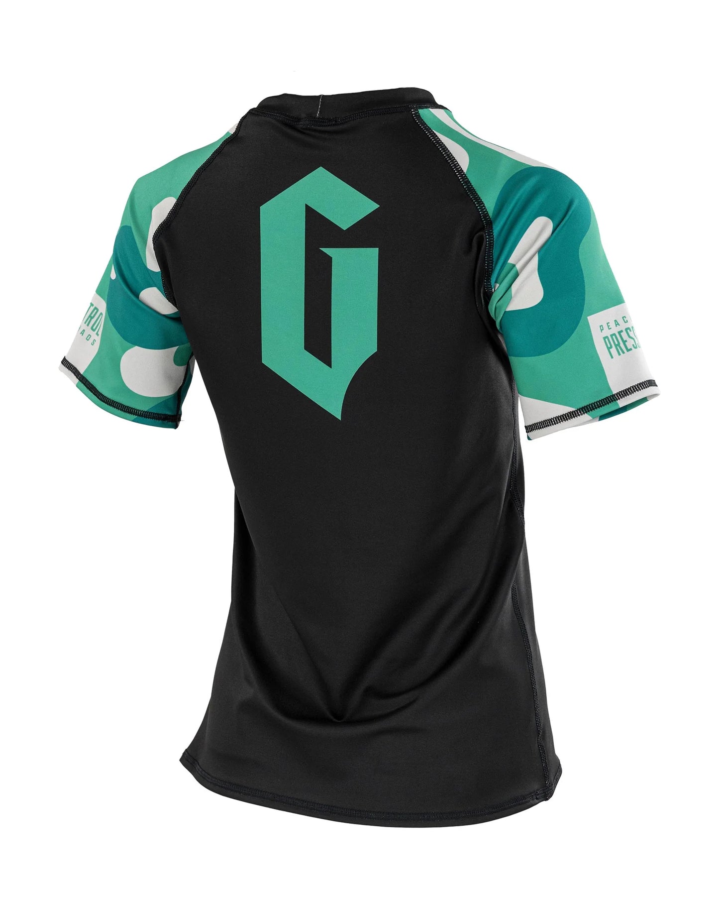 Gameness Women's Short Sleeve Bravo Rash Guard [Black/Teal]