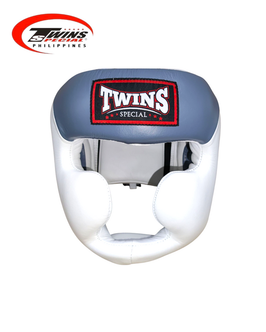 TWINS SPECIAL HGL6 Boxing Headgear Two Tone [White/Peal Gray]