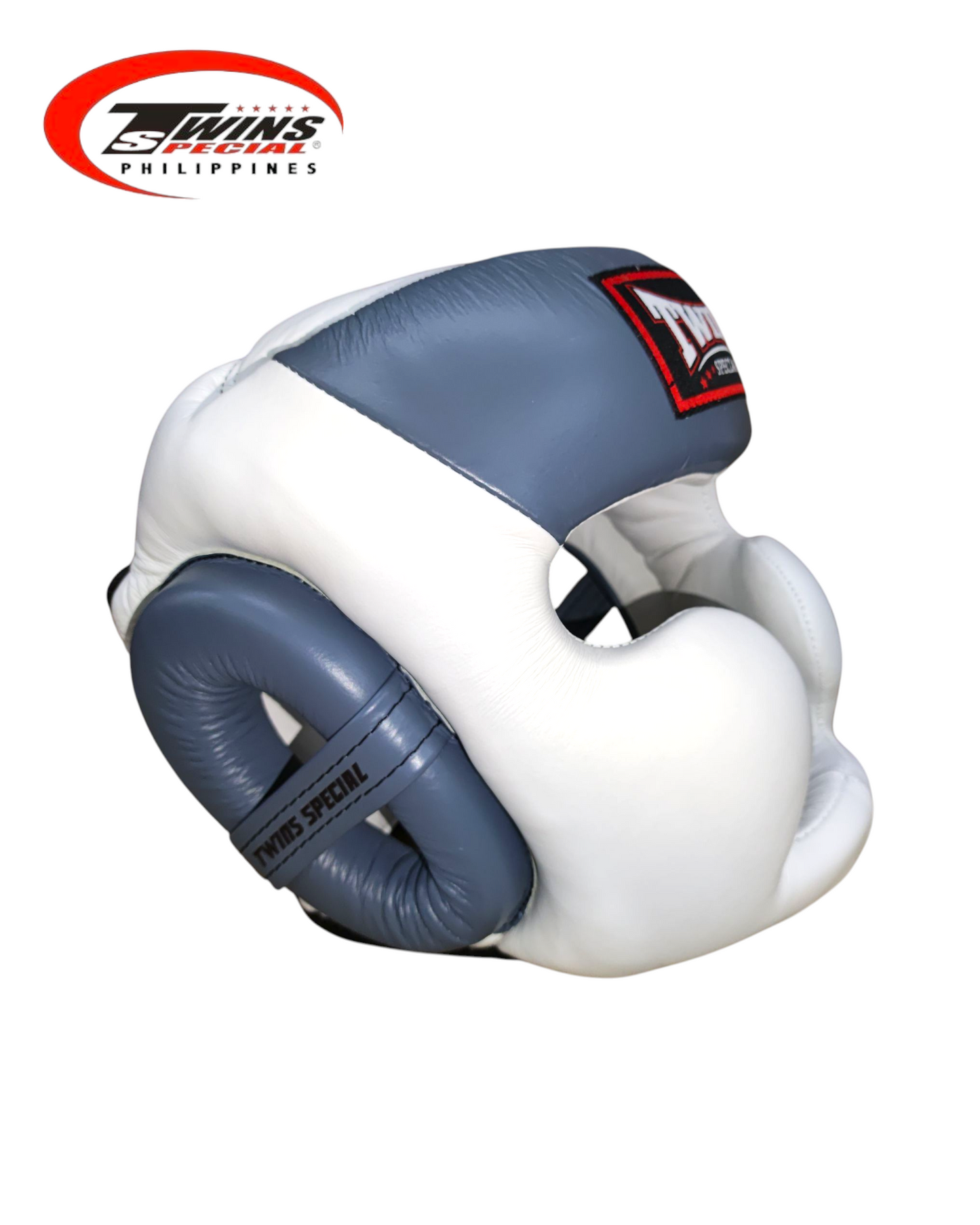 TWINS SPECIAL HGL6 Boxing Headgear Two Tone [White/Peal Gray]