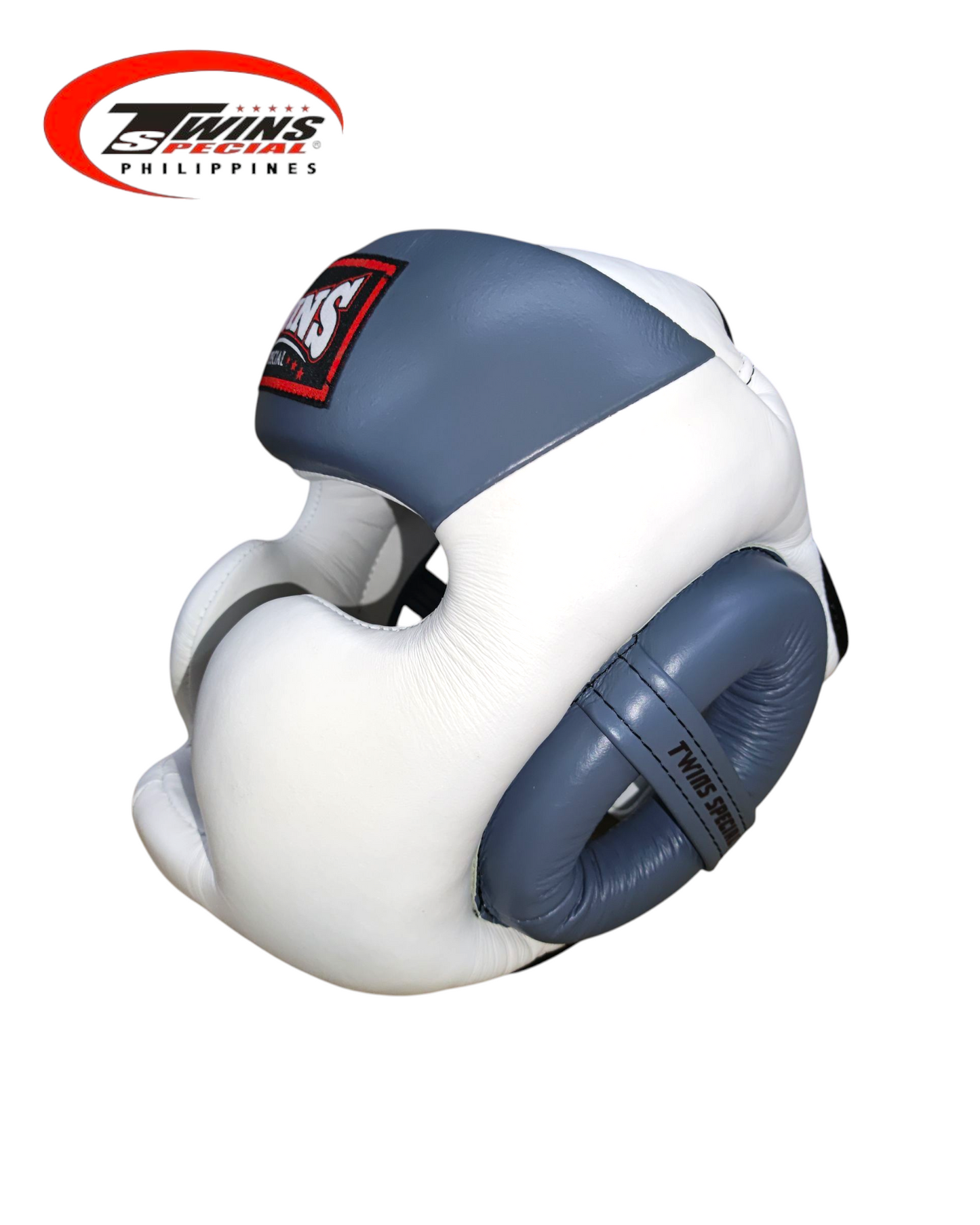 TWINS SPECIAL HGL6 Boxing Headgear Two Tone [White/Peal Gray]