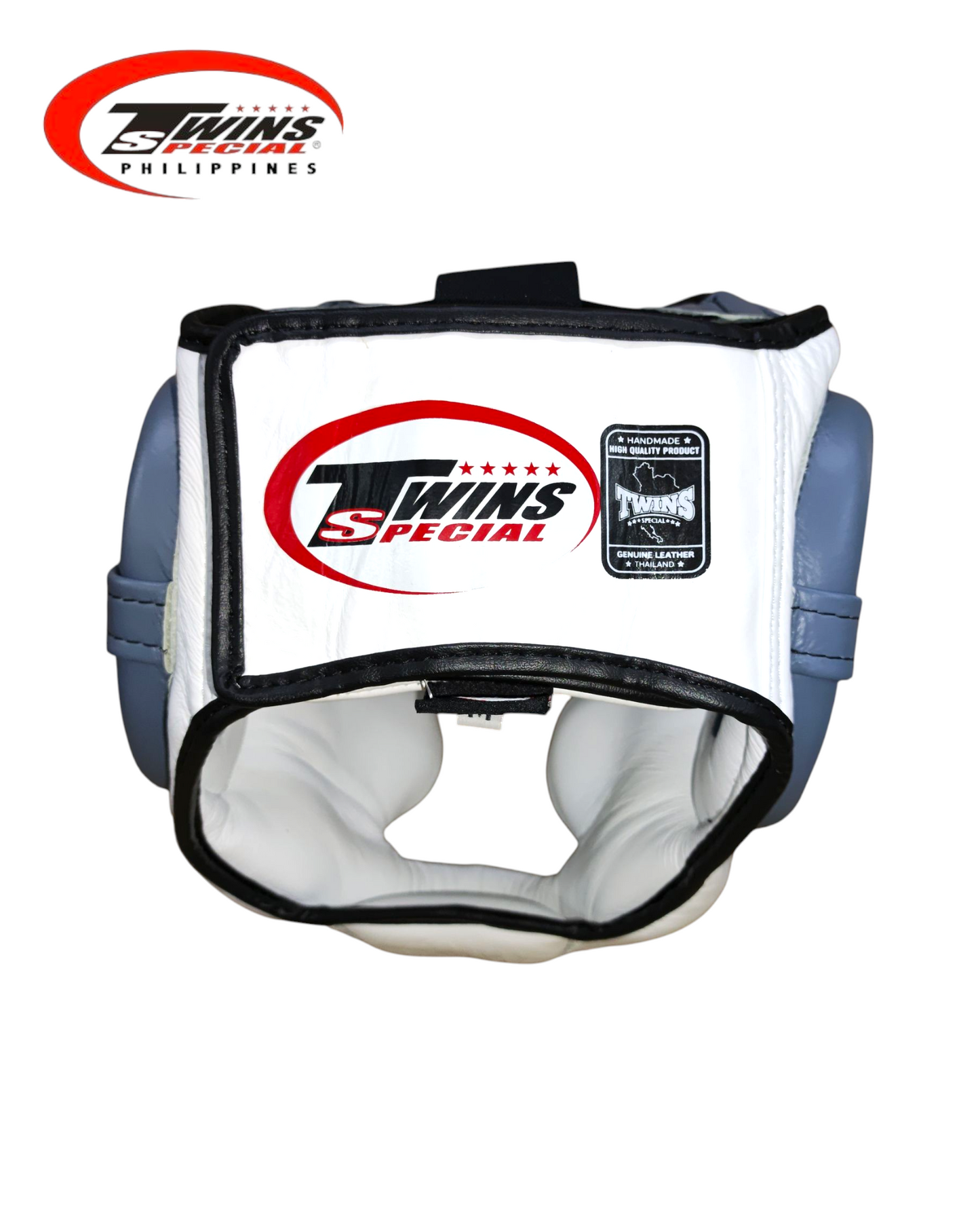 TWINS SPECIAL HGL6 Boxing Headgear Two Tone [White/Peal Gray]