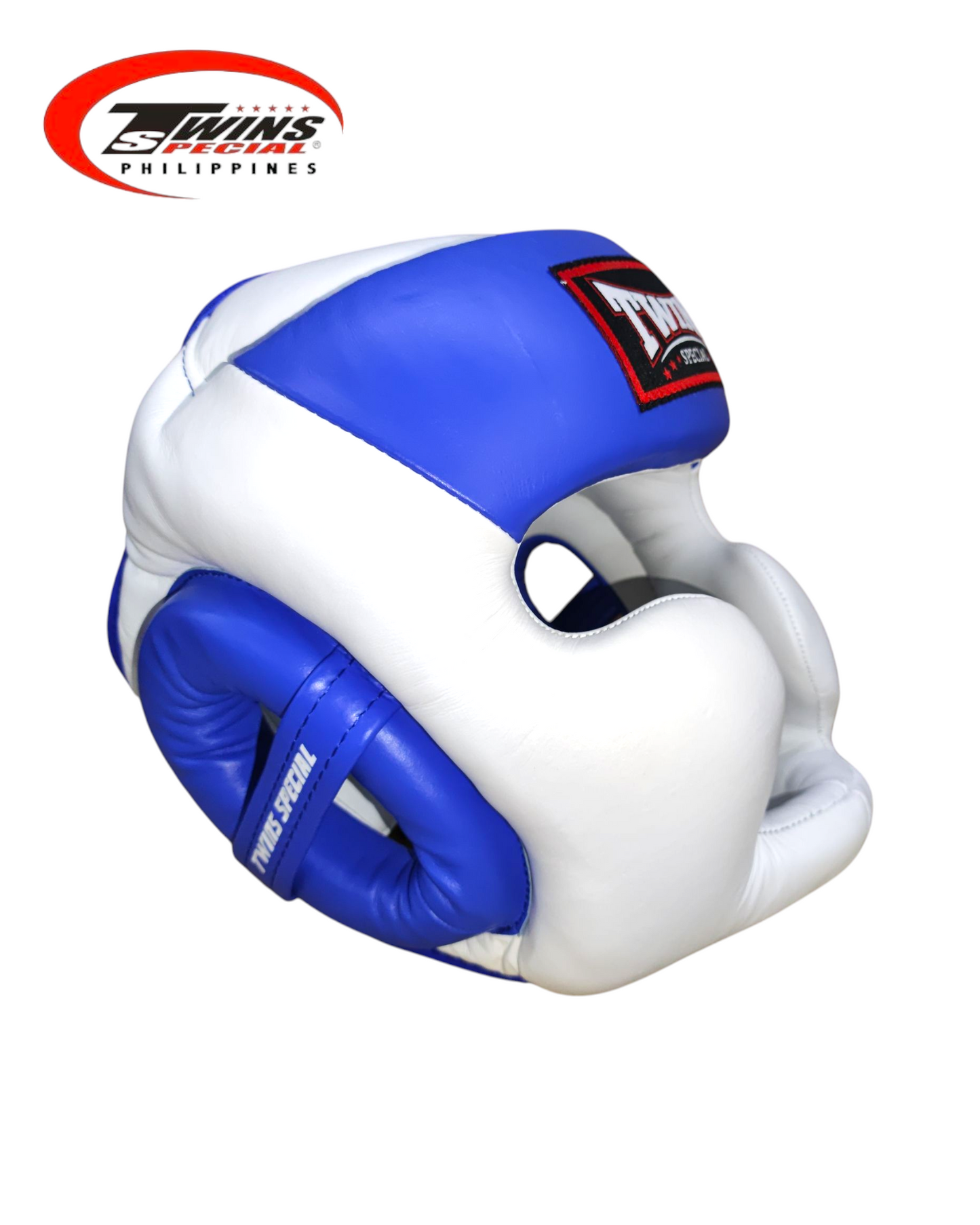 TWINS SPECIAL HGL6 Boxing Headgear Two Tone [White/Blue]