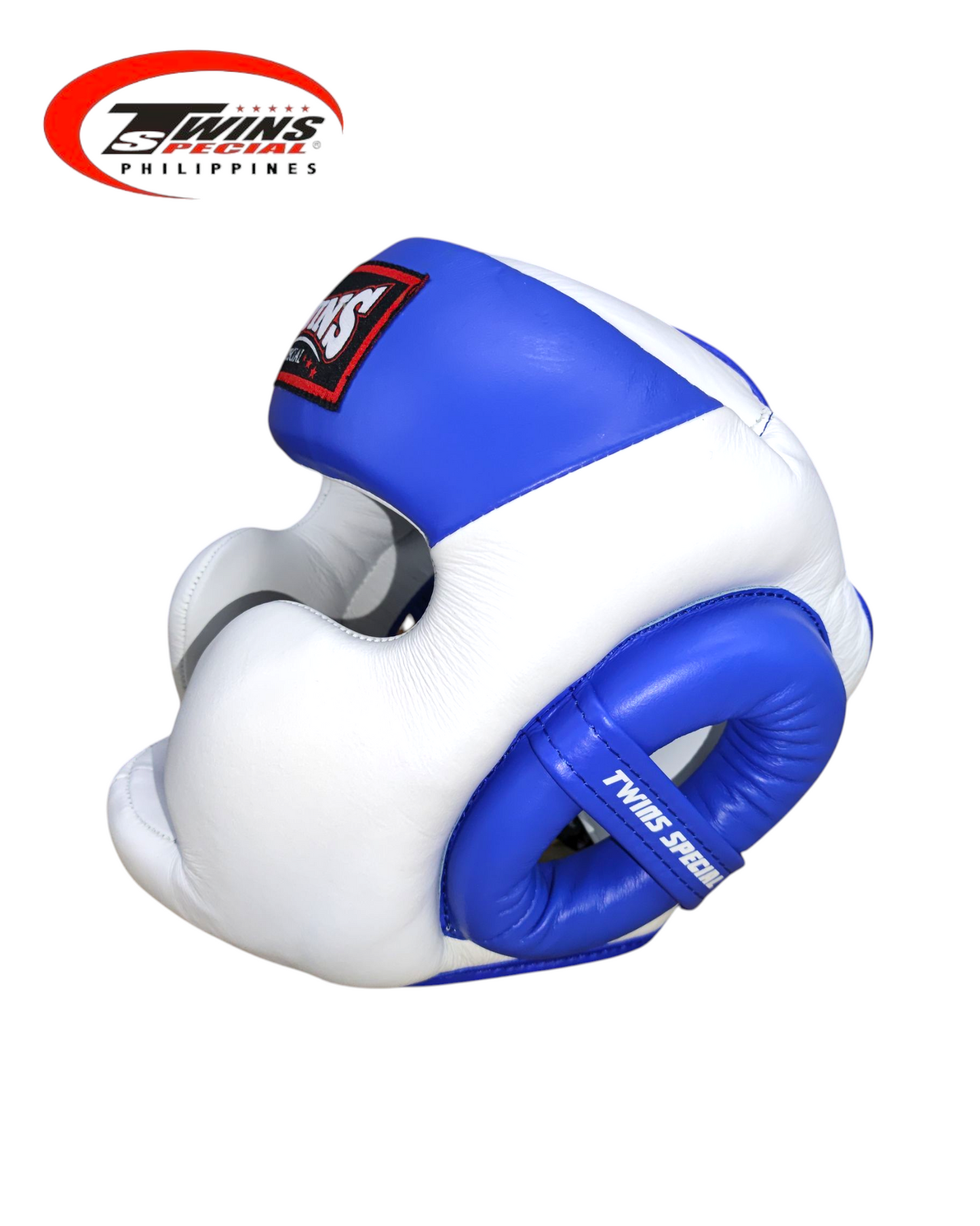 TWINS SPECIAL HGL6 Boxing Headgear Two Tone [White/Blue]