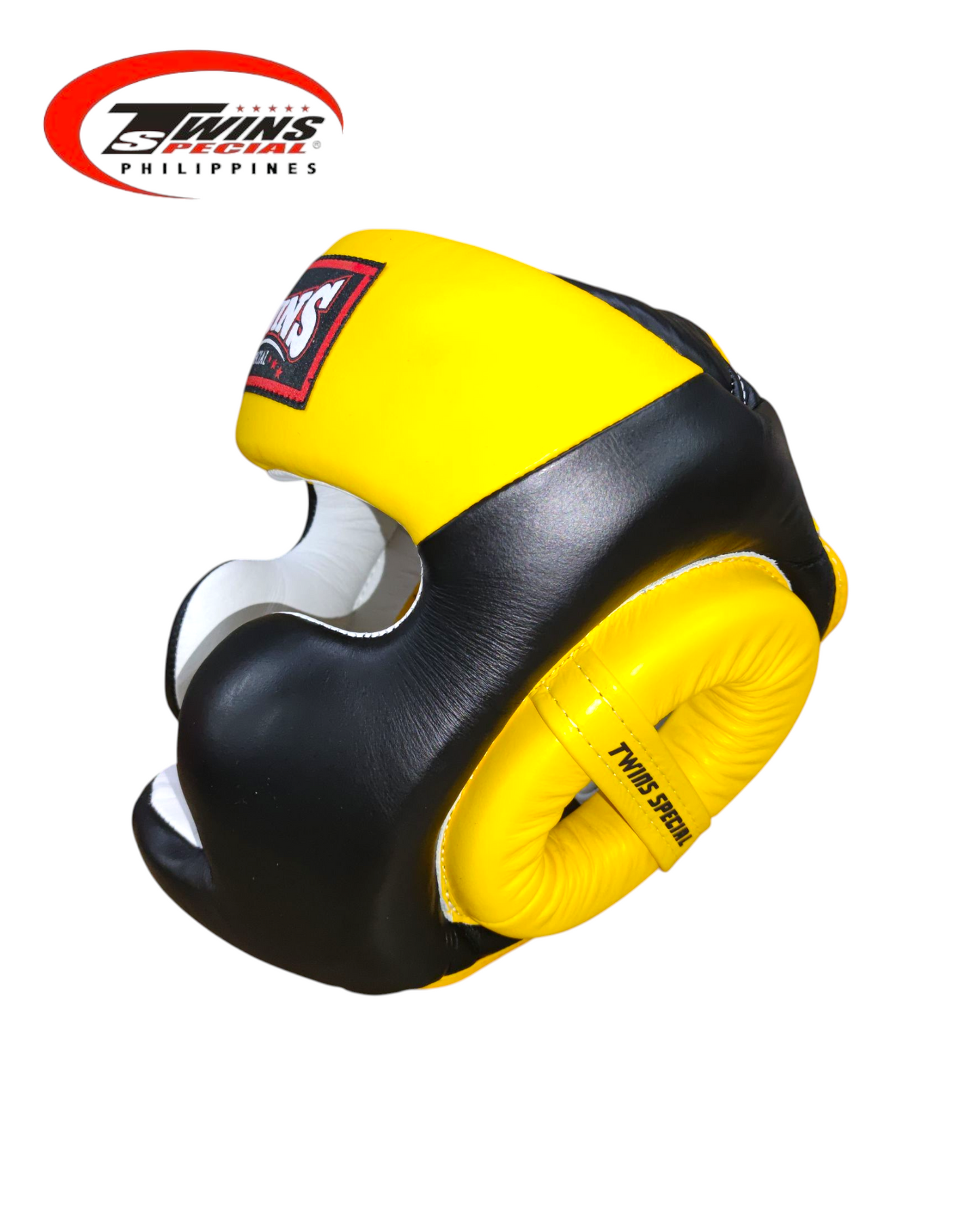 TWINS SPECIAL HGL6 Boxing Headgear Two Tone [Black/Yellow]