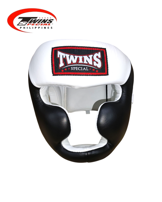 TWINS SPECIAL HGL6 Boxing Headgear Two Tone [Black/White]