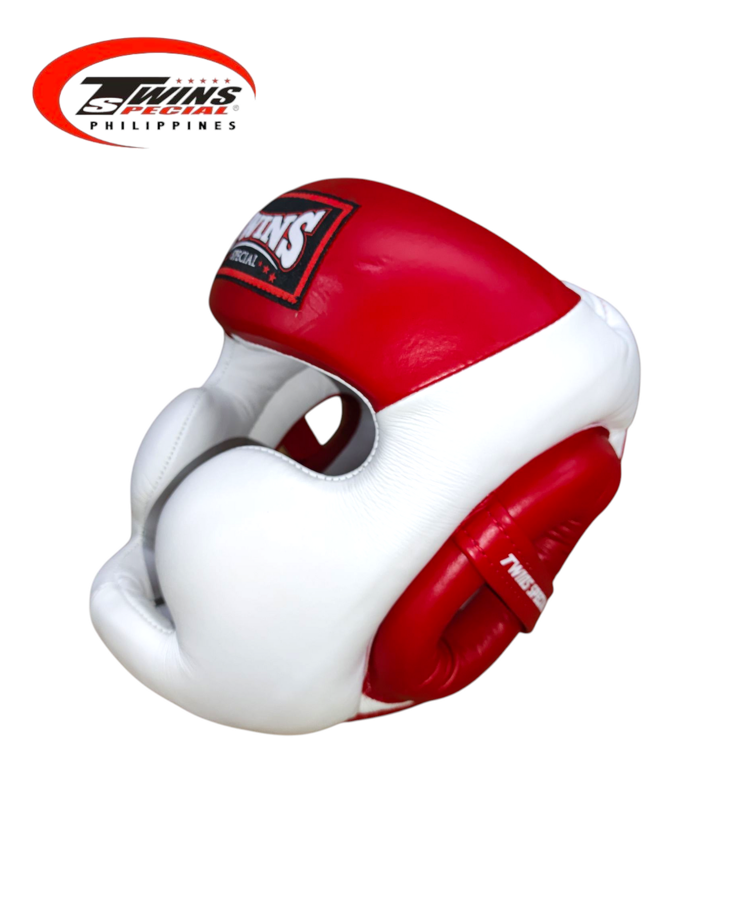 TWINS SPECIAL HGL6 Boxing Headgear Two Tone [White/Red]