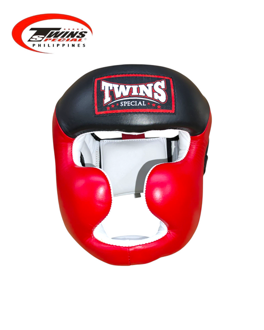 TWINS SPECIAL HGL6 Boxing Headgear Two Tone [Red/Black]
