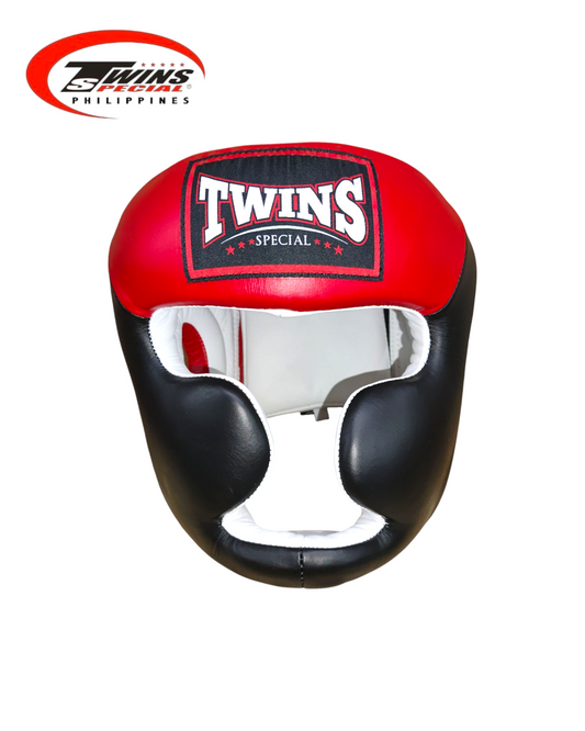 TWINS SPECIAL HGL6 Boxing Headgear Two Tone [Black/Red]