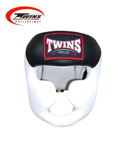 TWINS SPECIAL HGL6 Boxing Headgear Two Tone [White/Black]