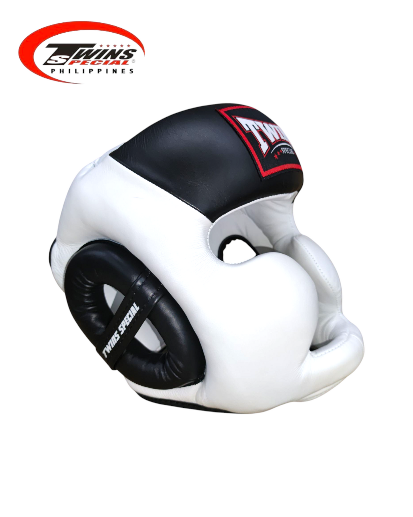 TWINS SPECIAL HGL6 Boxing Headgear Two Tone [White/Black]
