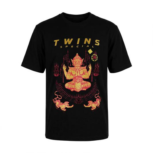 Twins Special Muaythai T-SHIRTS-08 BLACK
