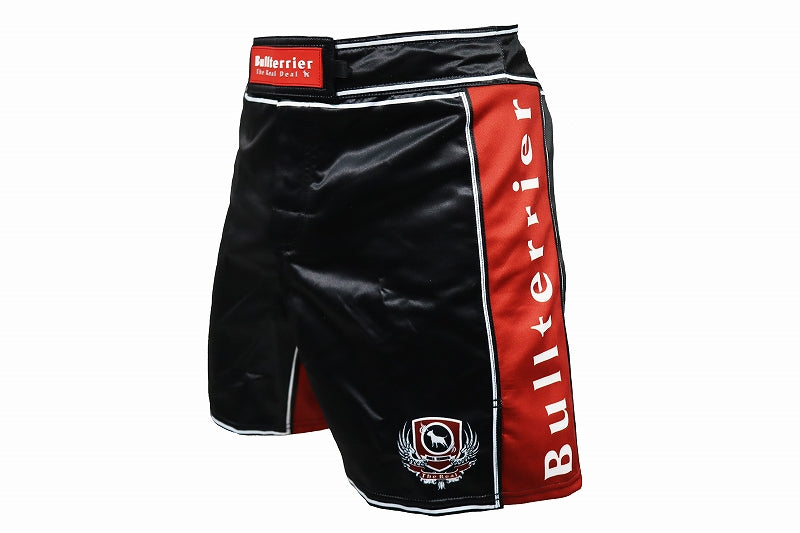 BULL TERRIER Fight Shorts RANK Black/Red