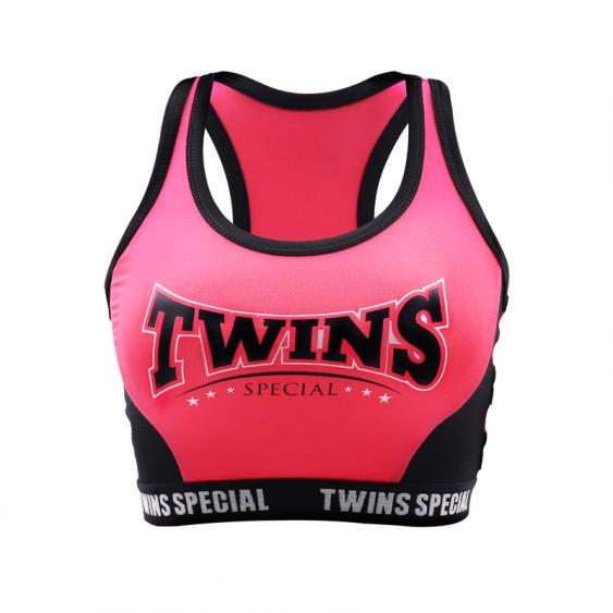 TWINS SPECIAL TSB-3 Performance Crop Top (PINK/BLACK)