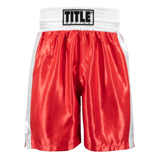 TITLE Boxing Edge Boxing Trunks 2.0: Red/White