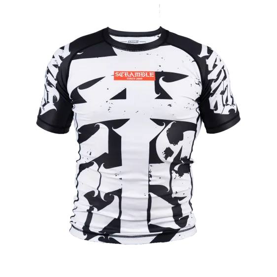 SCRAMBLE HANZI RASHGUARD – MONOCHROME