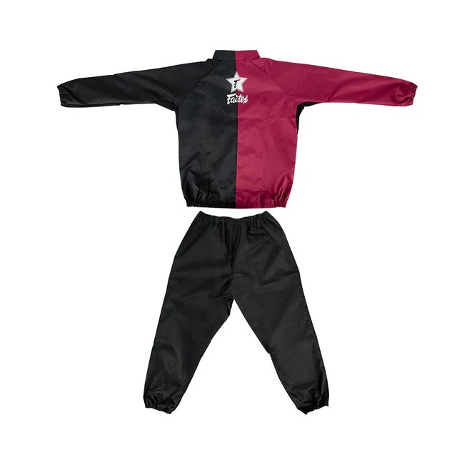 FAIRTEX VS5 Sweat Suit [Black/Maroon]