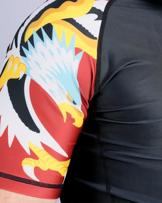 SCRAMBLE Sukajan Short Sleeve Rashguard