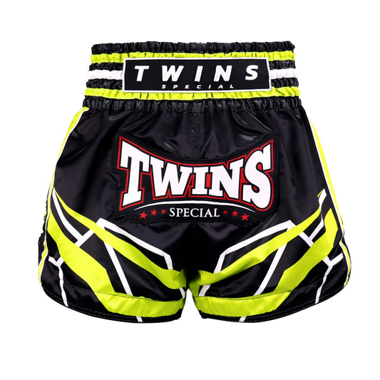 Twins Special TBS-RACING Muaythai Shorts (Black/Green)