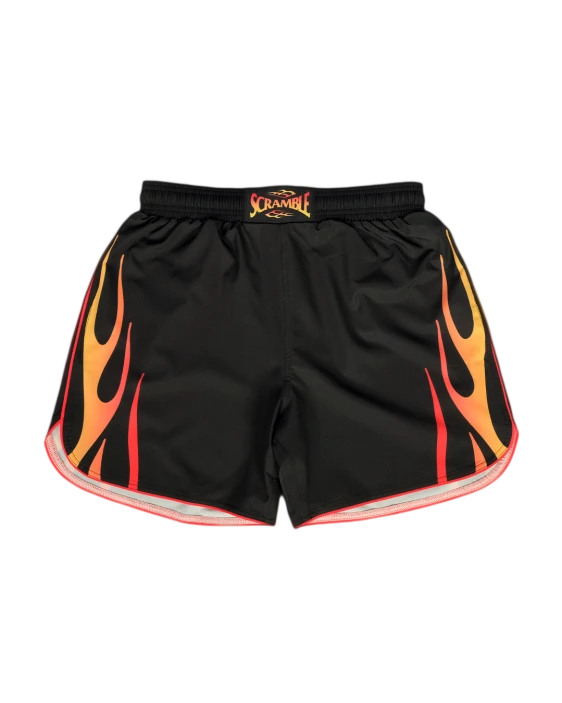 SCRAMBLE 1998 Fire Shorts – Black