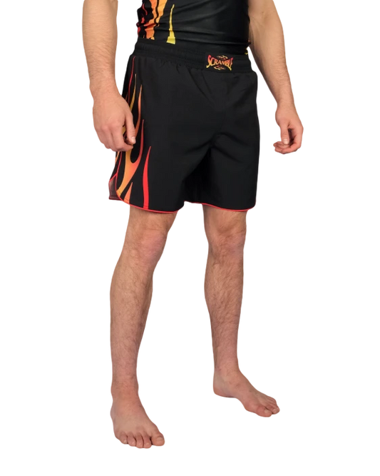 SCRAMBLE 1998 Fire Shorts – Black