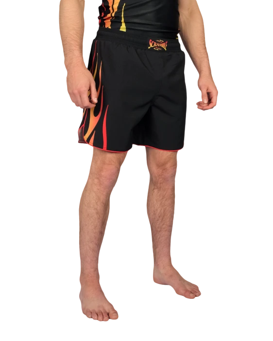 SCRAMBLE 1998 Fire Shorts – Black