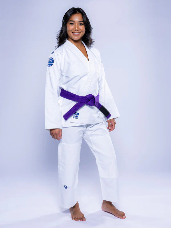 FUJI Womens Baseline 2.0 Slim Fit BJJ Gi White Navy