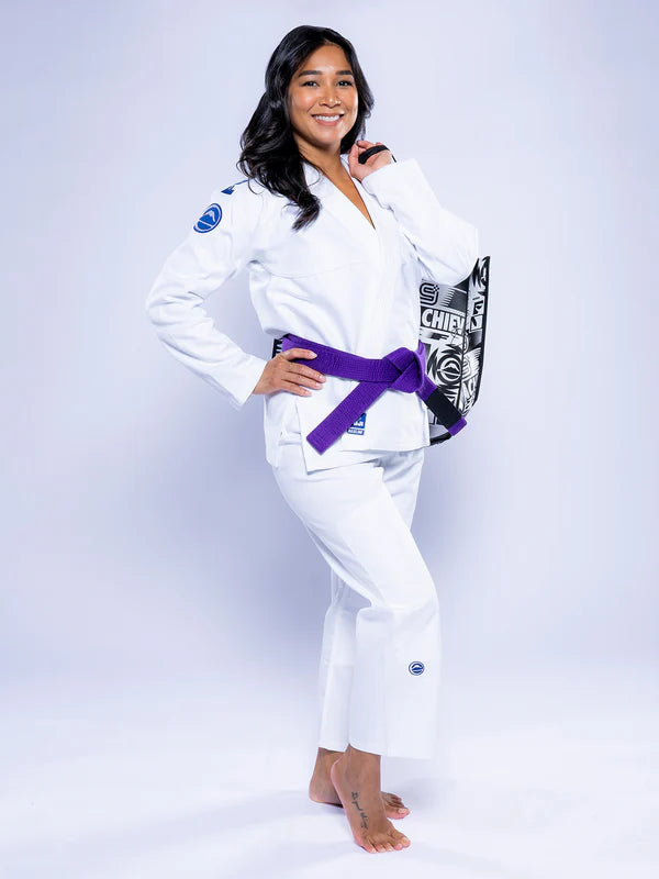 FUJI Womens Baseline 2.0 Slim Fit BJJ Gi White Navy