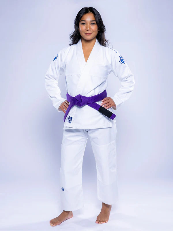 FUJI Womens Baseline 2.0 Slim Fit BJJ Gi White Navy