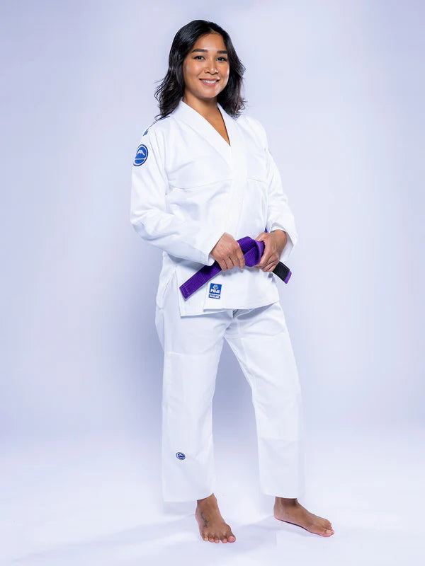 FUJI Womens Baseline 2.0 Slim Fit BJJ Gi White Navy