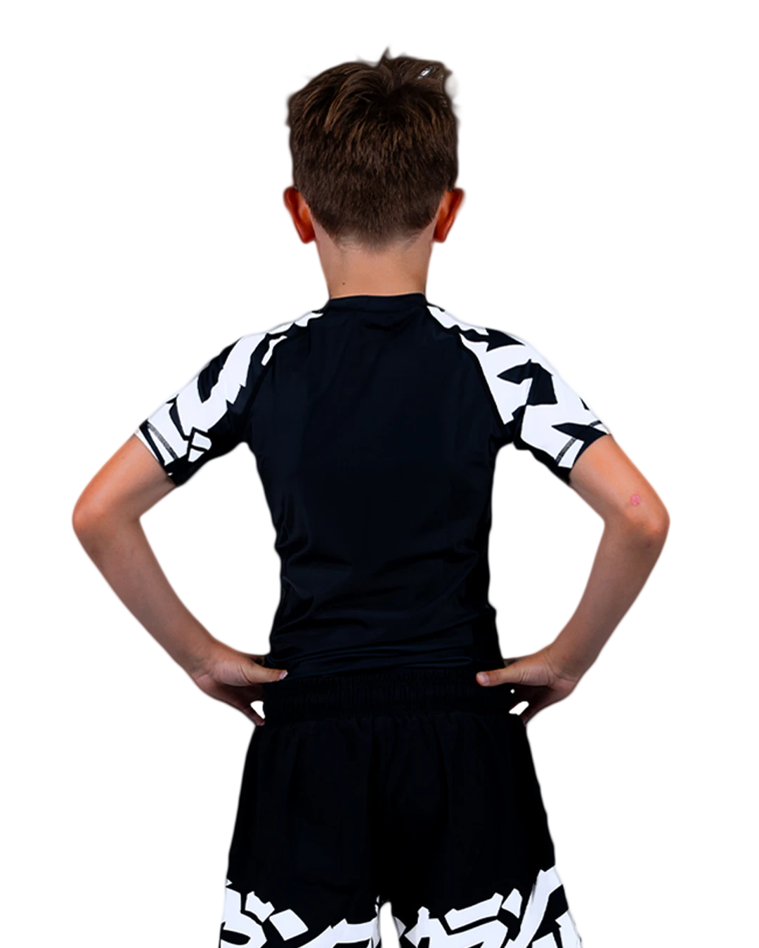 SCRAMBLE Baka Rashguard "KIDS" [Black]