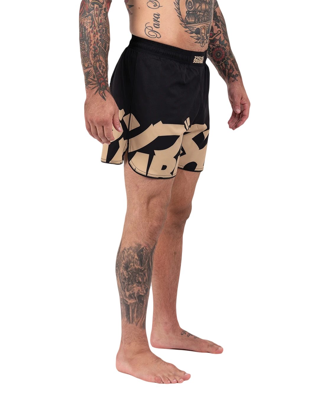 SCRAMBLE BAKA Shorts Black/Gold