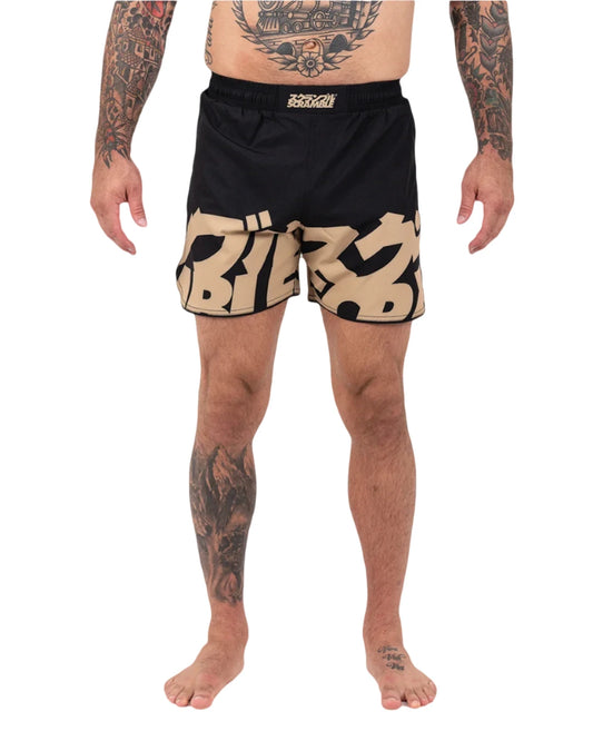 SCRAMBLE BAKA Shorts Black/Gold