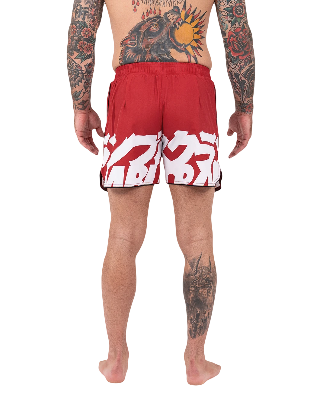 SCRAMBLE BAKA shorts Red/White