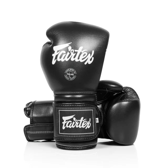 Fairtex BGV9C-Plus Mexican Style Boxing Gloves (BLACK)