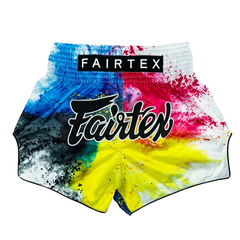 Fairtex Muay Thai Shorts - BS1937 White Acid Jazz