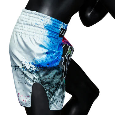 Fairtex Muay Thai Shorts - BS1937 White Acid Jazz