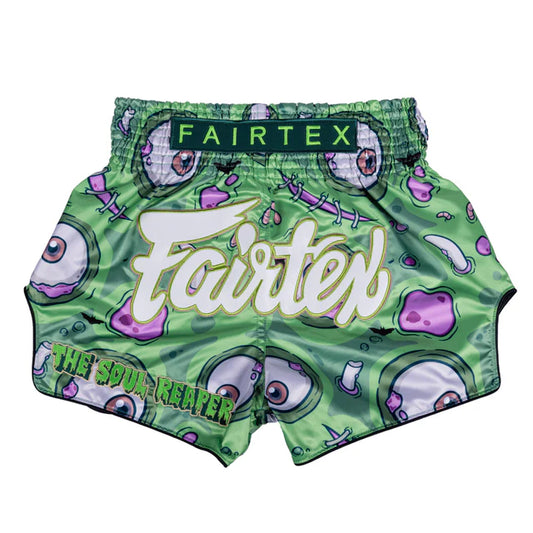 Fairtex Muay Thai Shorts - Soul Reaper (Green)