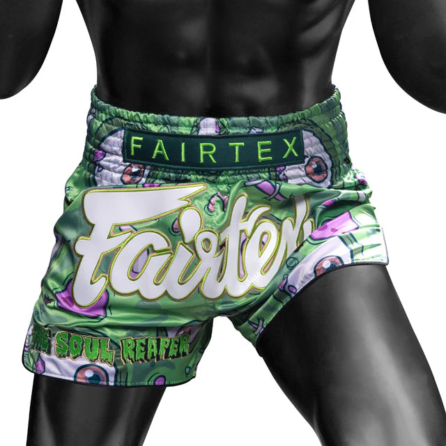 Fairtex Muay Thai Shorts - Soul Reaper (Green)