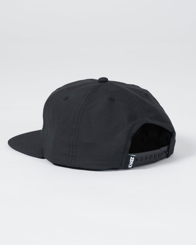 Kingz Crown Patch 5-Panel Strapback Hat - Black