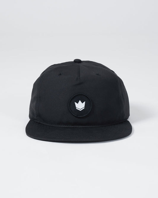 Kingz Crown Patch 5-Panel Strapback Hat - Black