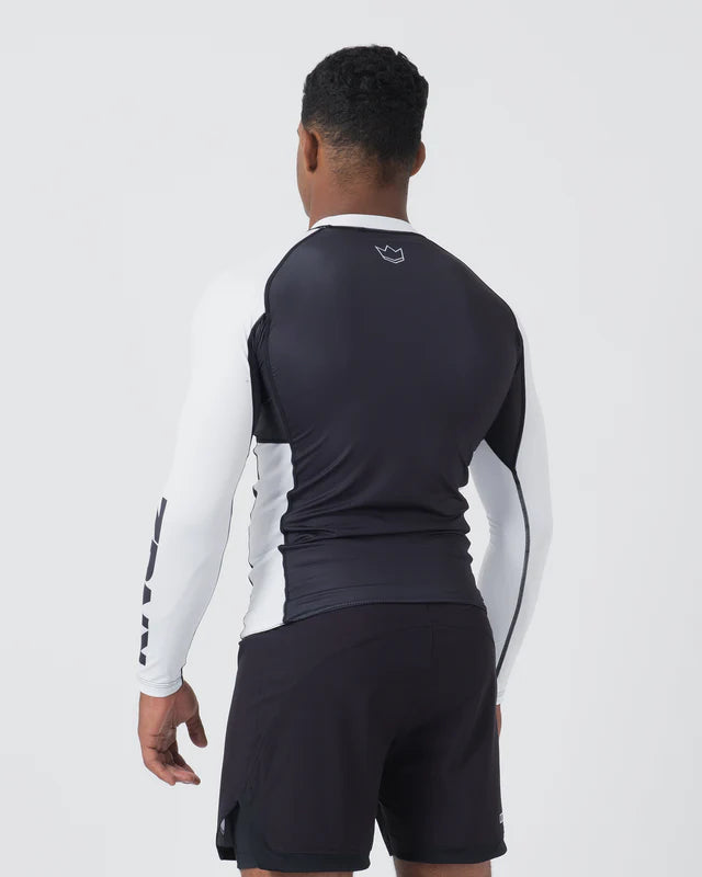 KINGZ Ranked Performance V2 L/S Rashguard {WHITE}
