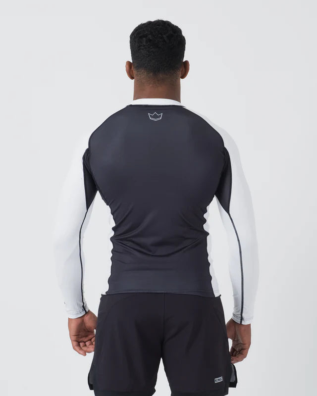 KINGZ Ranked Performance V2 L/S Rashguard {WHITE}