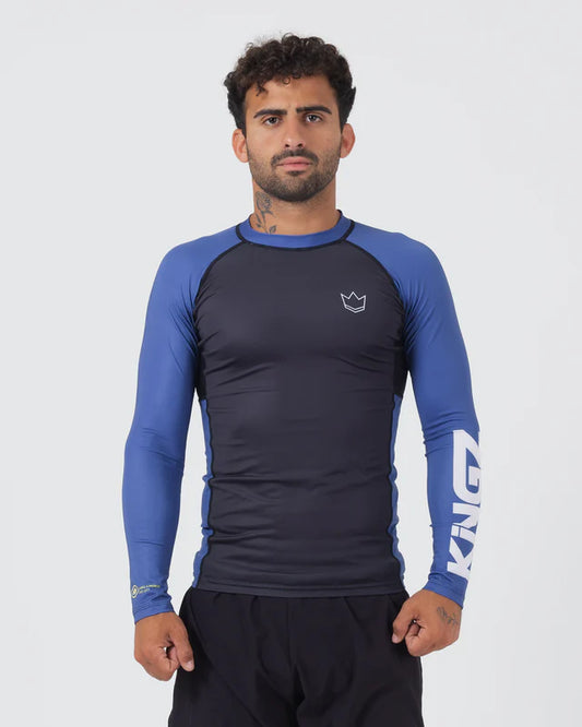 KINGZ Ranked Performance V2 L/S Rashguard {BLUE}