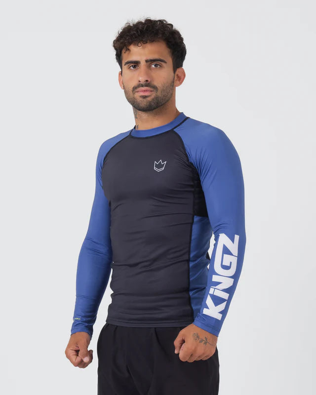 KINGZ Ranked Performance V2 L/S Rashguard {BLUE}
