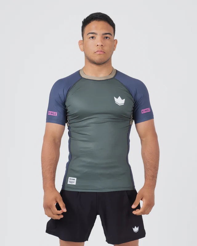 KINGZ Draft Shorts Sleeve Rashguard