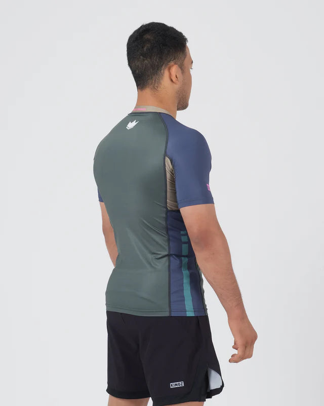 KINGZ Draft Shorts Sleeve Rashguard