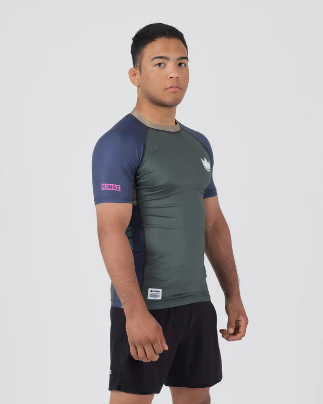 KINGZ Draft Shorts Sleeve Rashguard